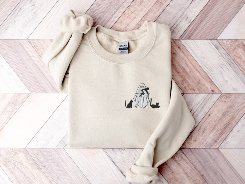 Embroidered Ghost Sweatshirt