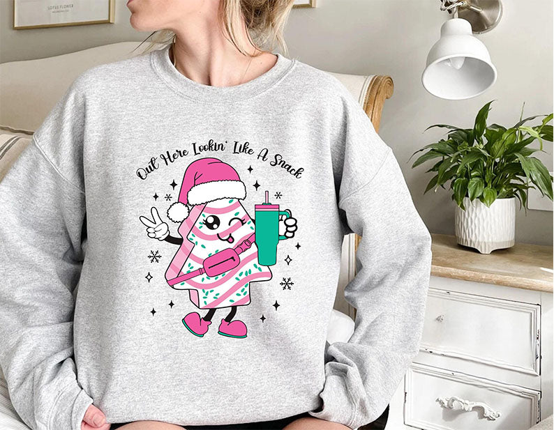 Out Here Looking Like A Snack Cake Pullover Sweatshirt