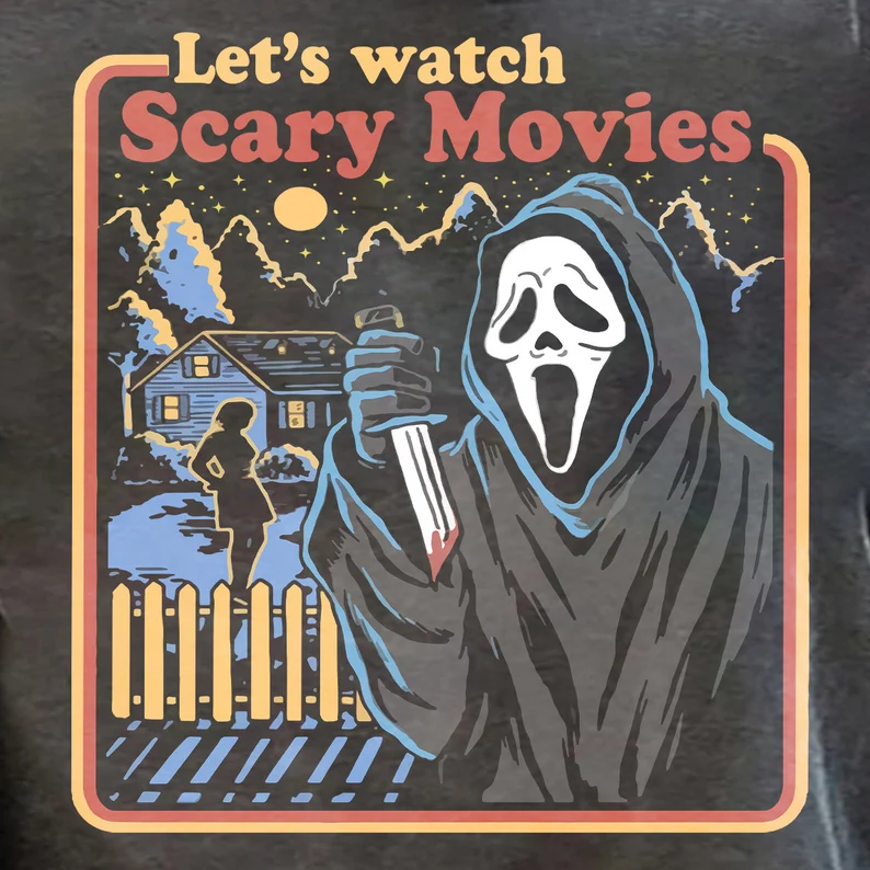 Vintage Lets Watch Scary Movies Scream Horror T-Shirt