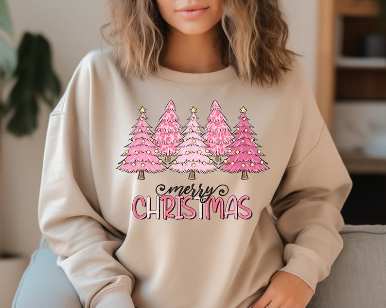 Christmas Tree Casual Crewneck Sweatshirt
