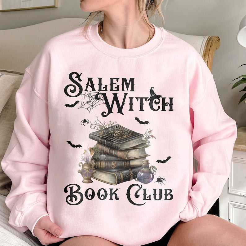 Salem Witch Book Club Halloween Sweatshirt