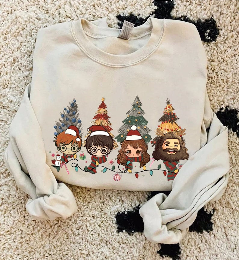 HP Wizard Houses Christmas Tree Sweatshirt