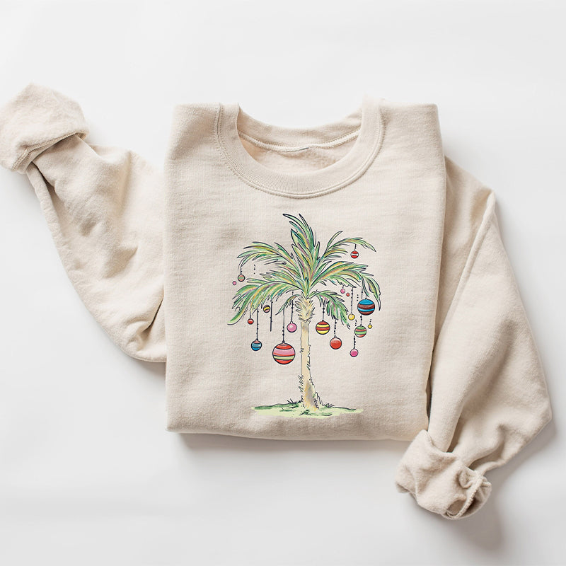 Christmas Palm Tree Sweatshirt